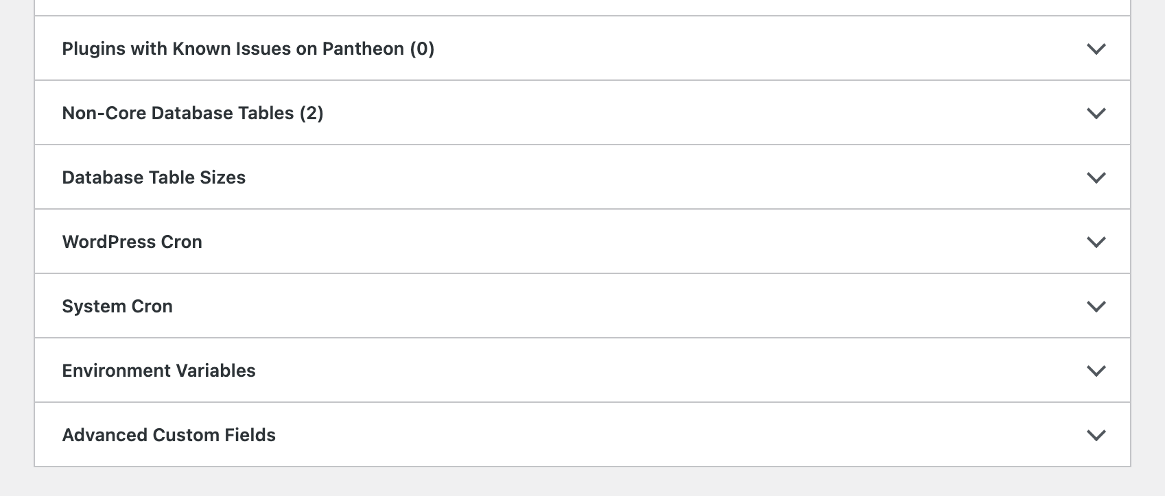 Overview of the new site health checks that the plugin provides