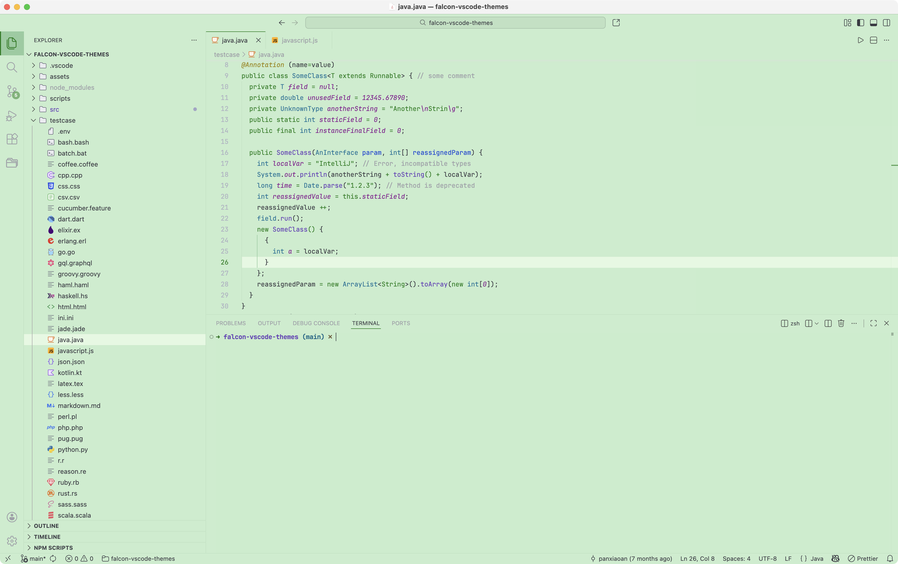 Falcon Light Bean Green