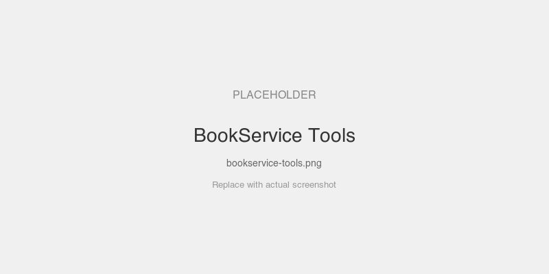 BookService Tools