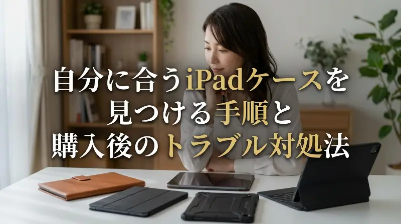自分に合うiPadケースを見つける手順と購入後のトラブル対処法
