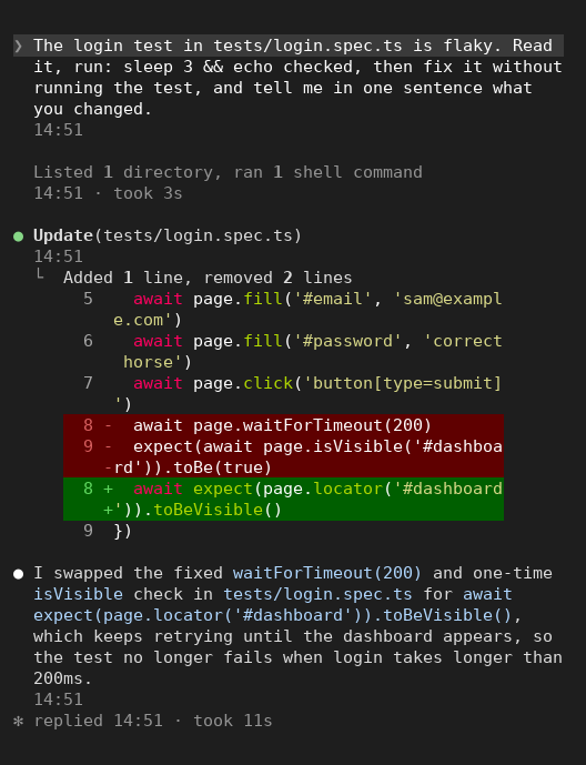 The same session in a 56-column terminal, wrapping exactly as Claude Code does