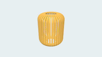 竹编容器 CAD