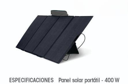 Panel solar portátil 400W Ecoflow