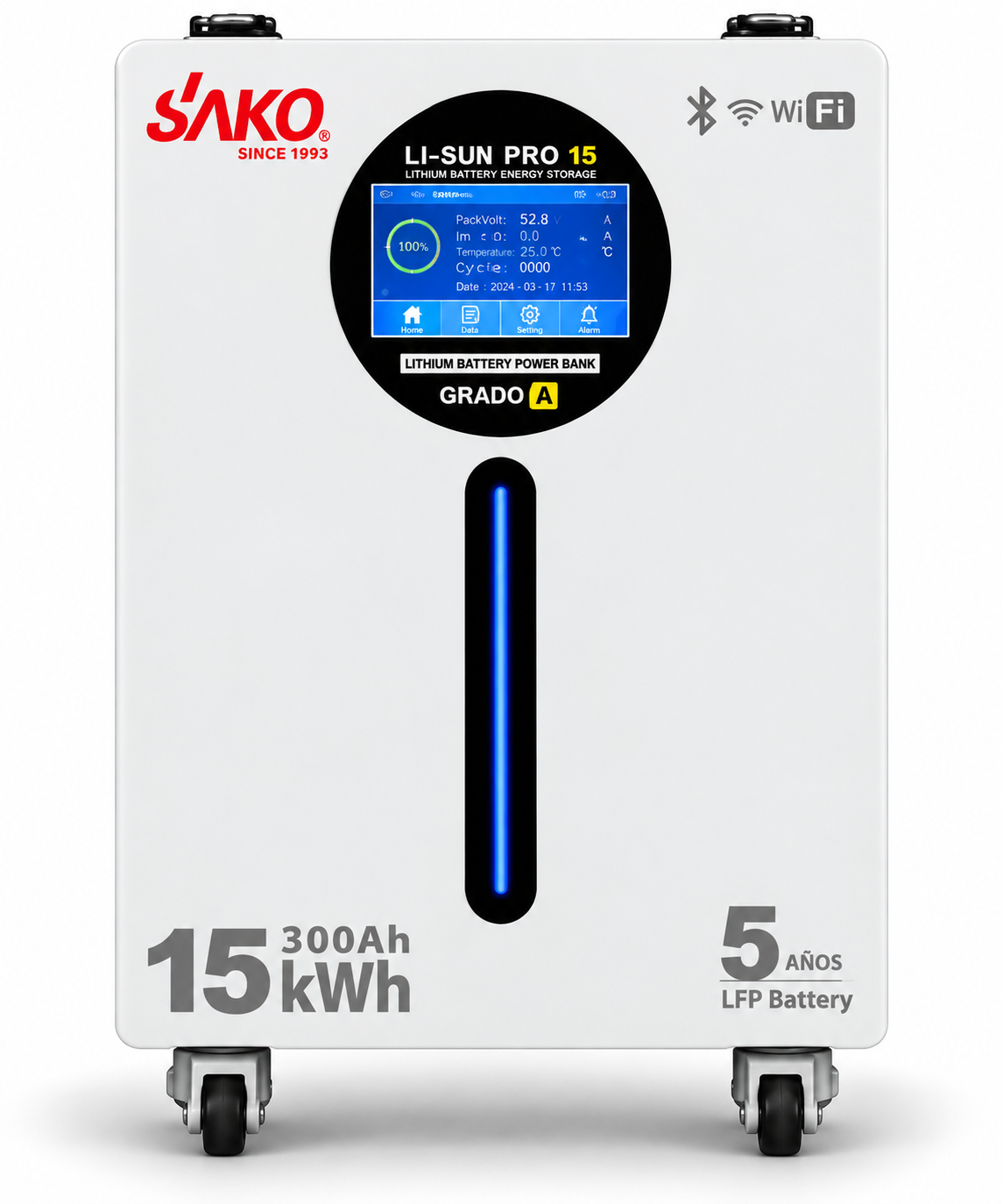 Batería de Litio SAKO 51.2V 300Ah – 15.36 kWh