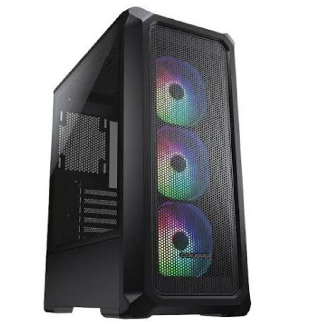 Chasis Gaming Cougar Archon 2 Mesh RGB | Semitorre ATX/mATX | Panel Frontal Mesh | Vidrio Templado | USB 3.0 | Negro