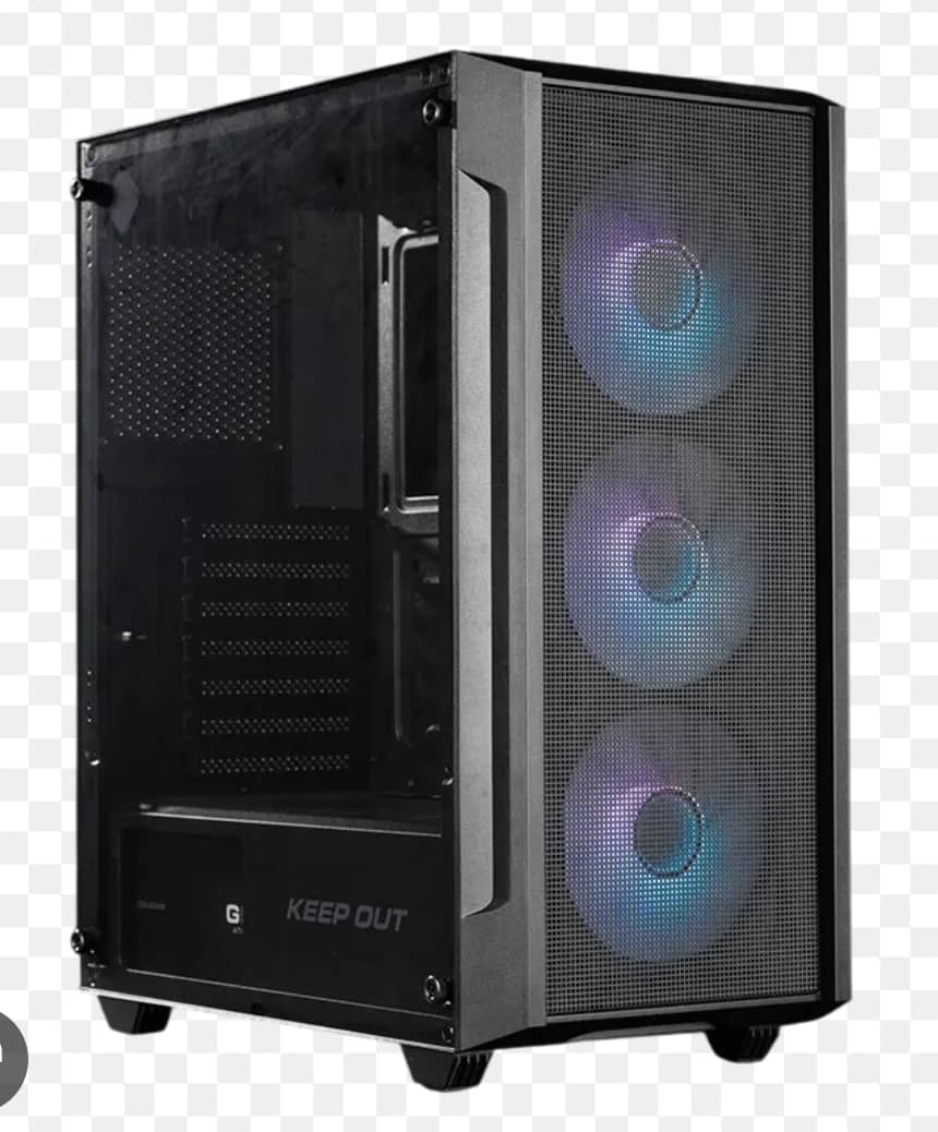 Chasis Gaming KeepOut XC-200 Micro-ATX | Black Glass | Iluminación RGB + USB 3.0 | Negro