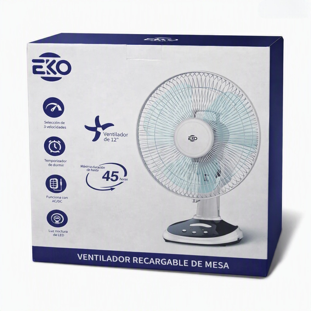 Ventilador recargable 12" EKO
