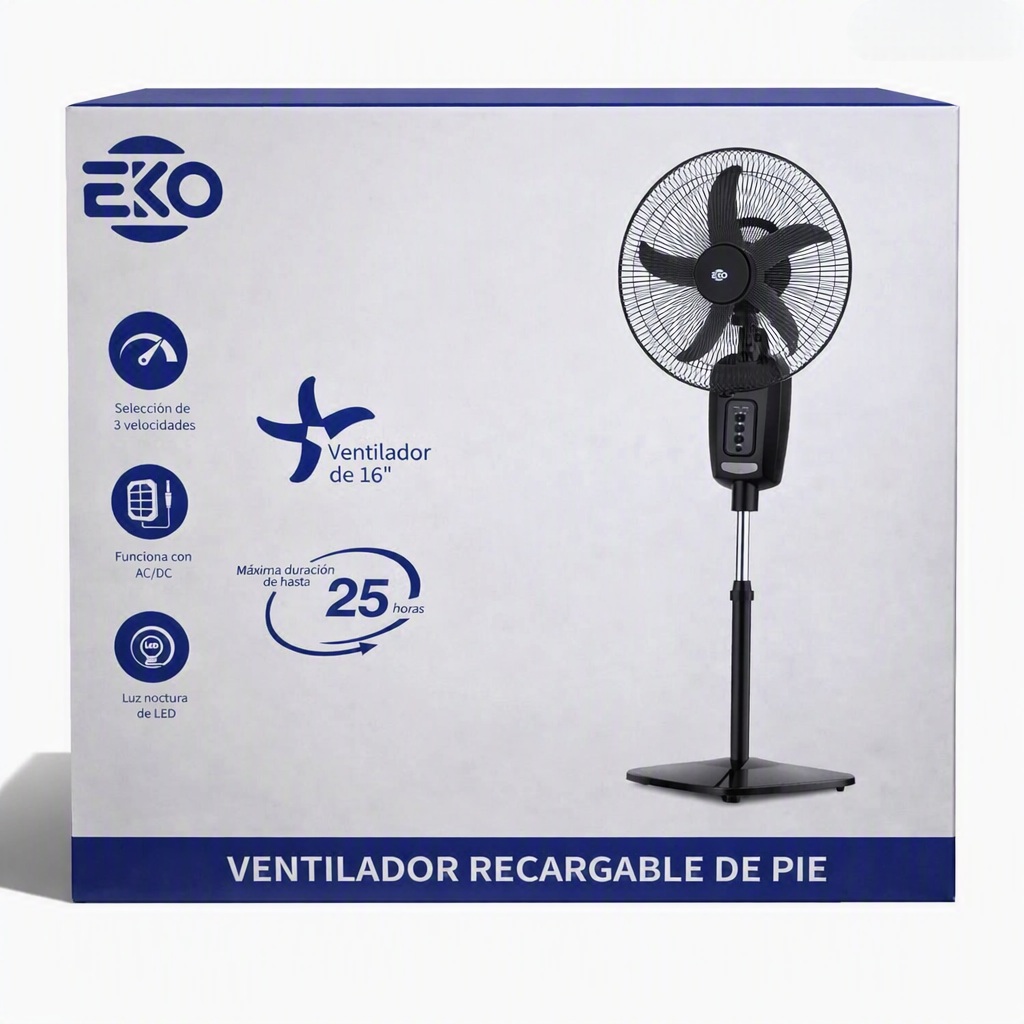 Ventilador recargable 16" EKO