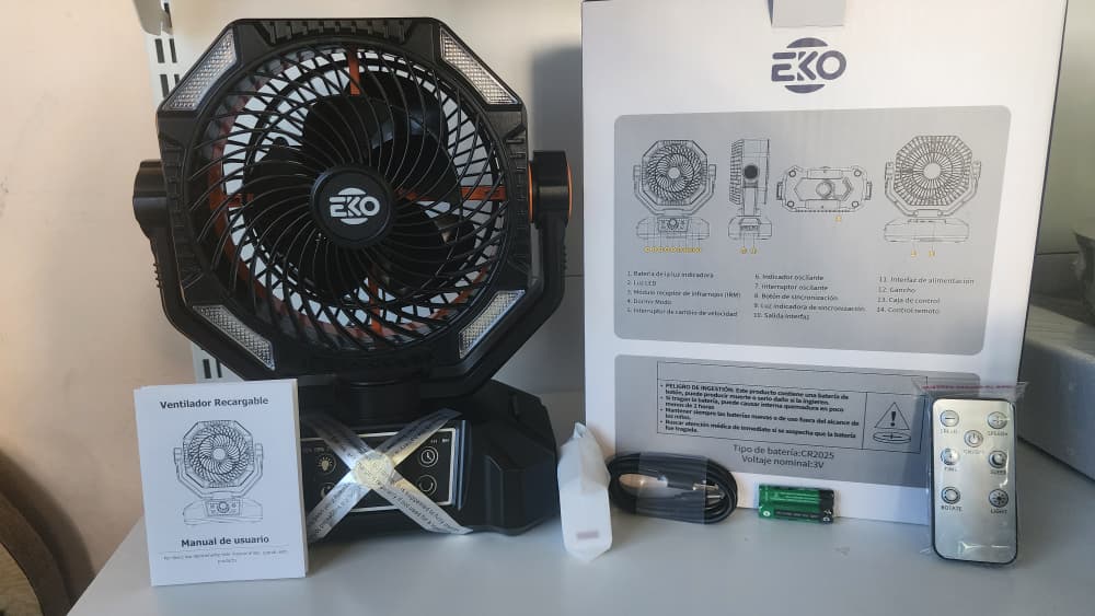 Ventilador recargable EKO