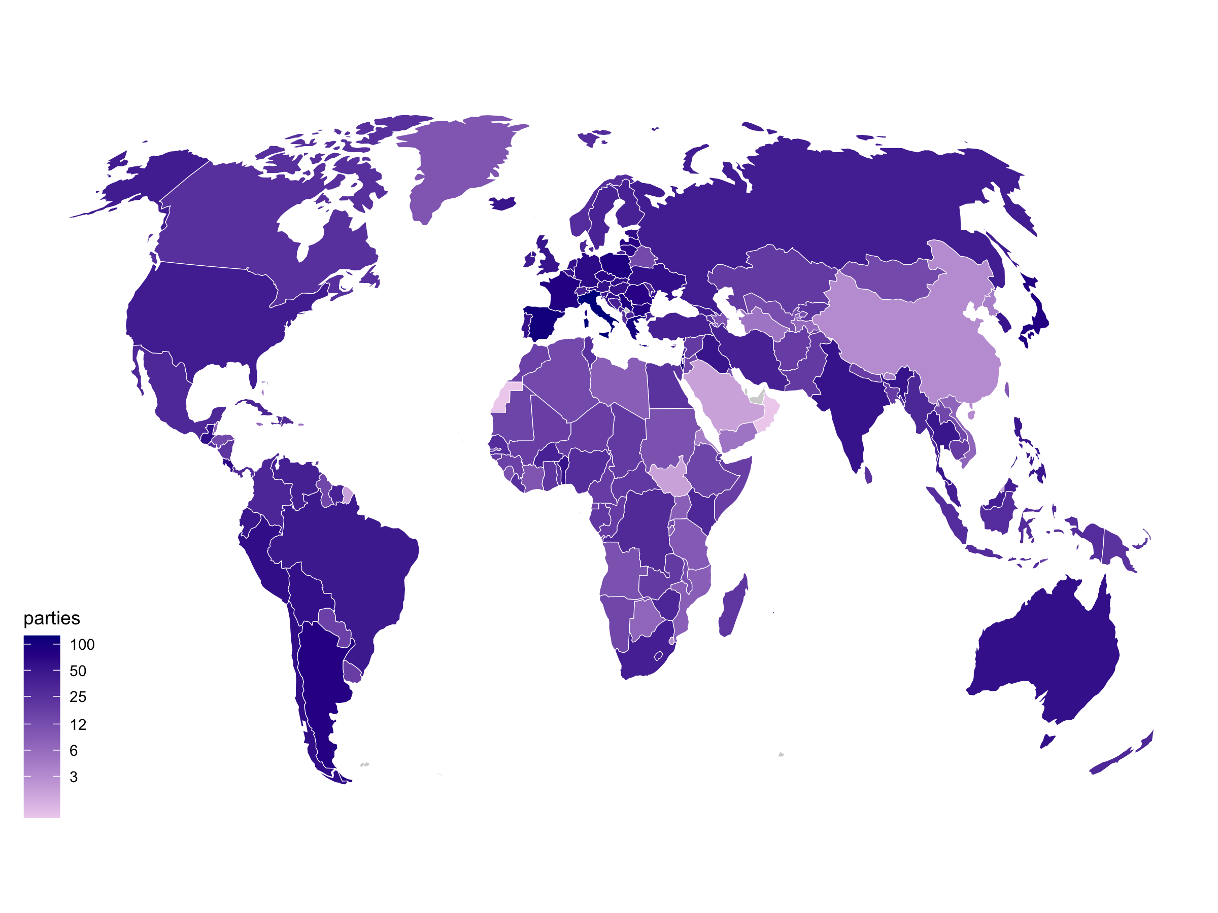 Party Facts world map