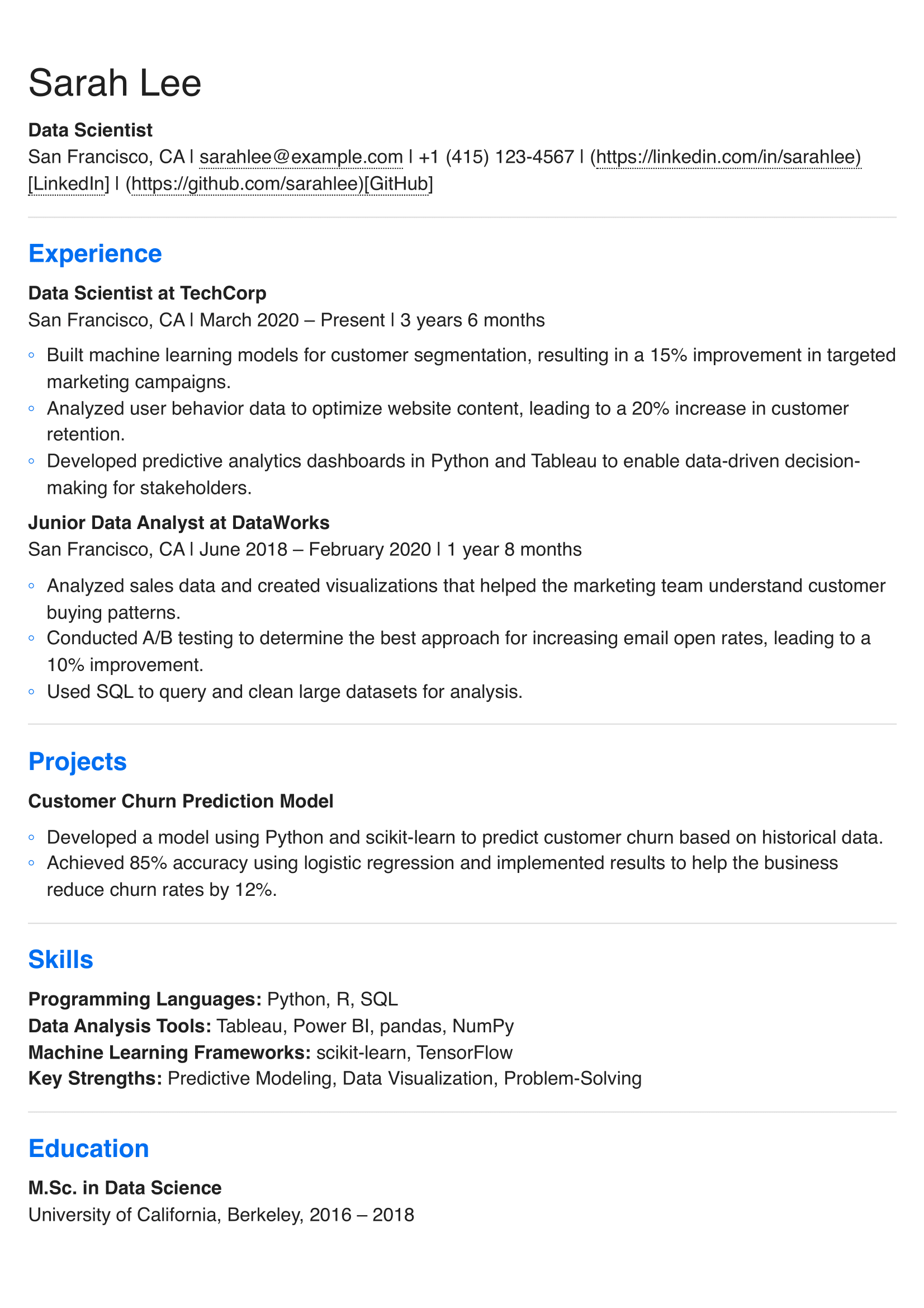 Resume Example