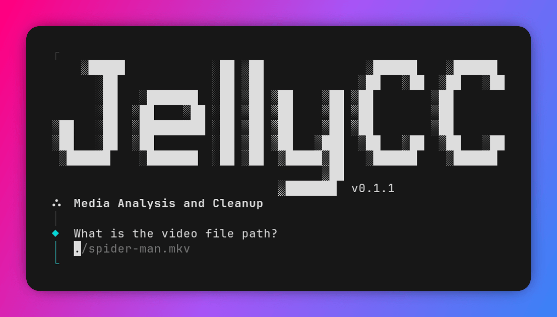 JellyCC CLI Screenshot