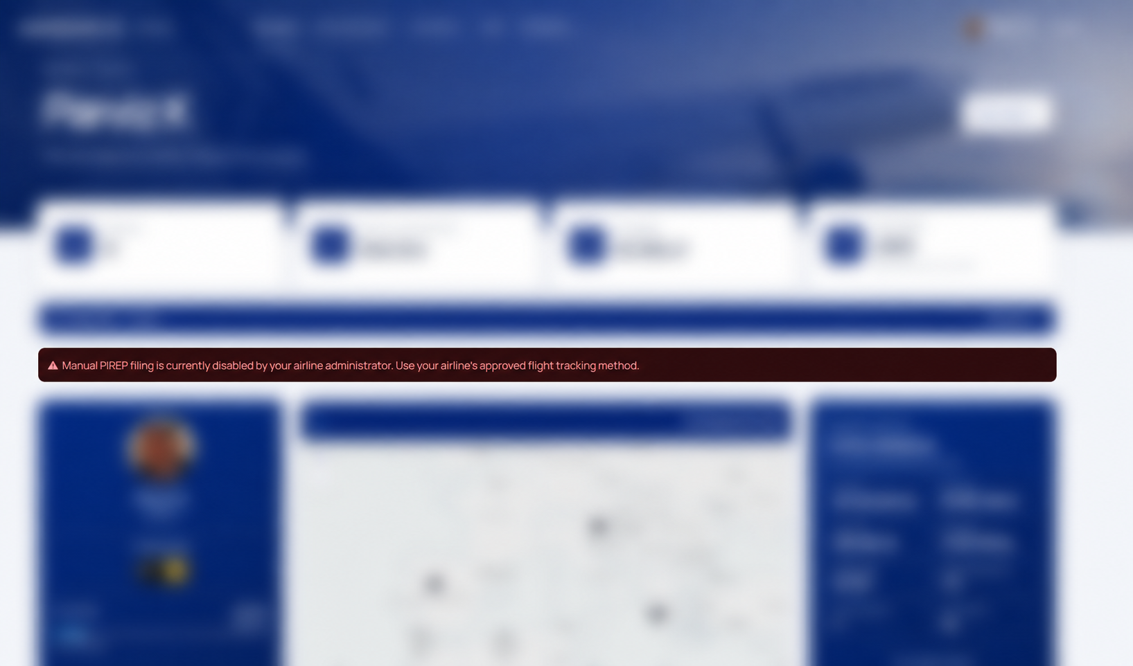 Dashboard manual filing alert