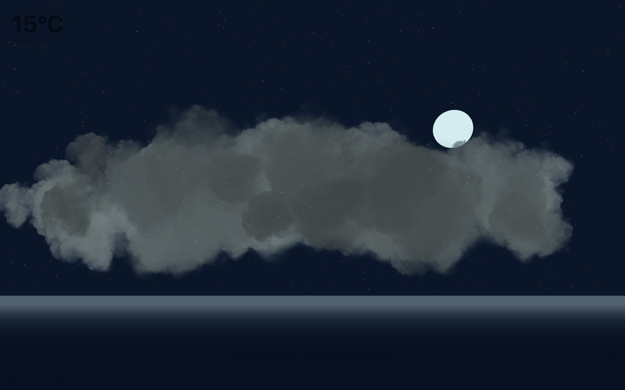 Atmos: San Francisco's sky, live, in 3D