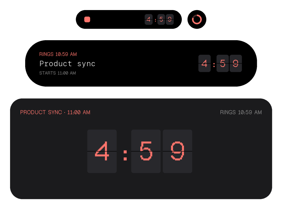 CALarm: Your calendar, as real alarms