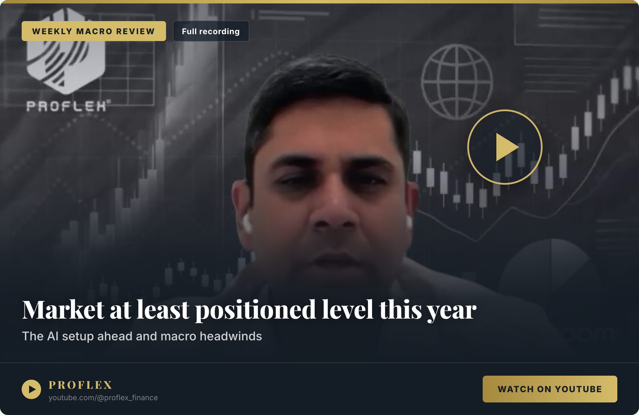 Proflex Weekly Macro Review: Market at least positioned level this year