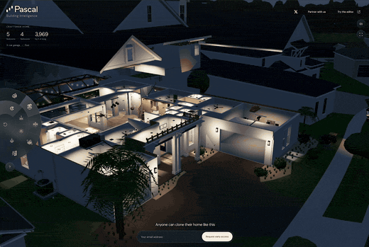 Changing the lighting around the reconstructed home