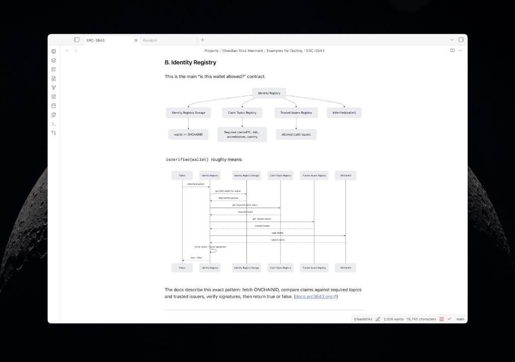 Slick Mermaid in light mode — flow and sequence diagrams