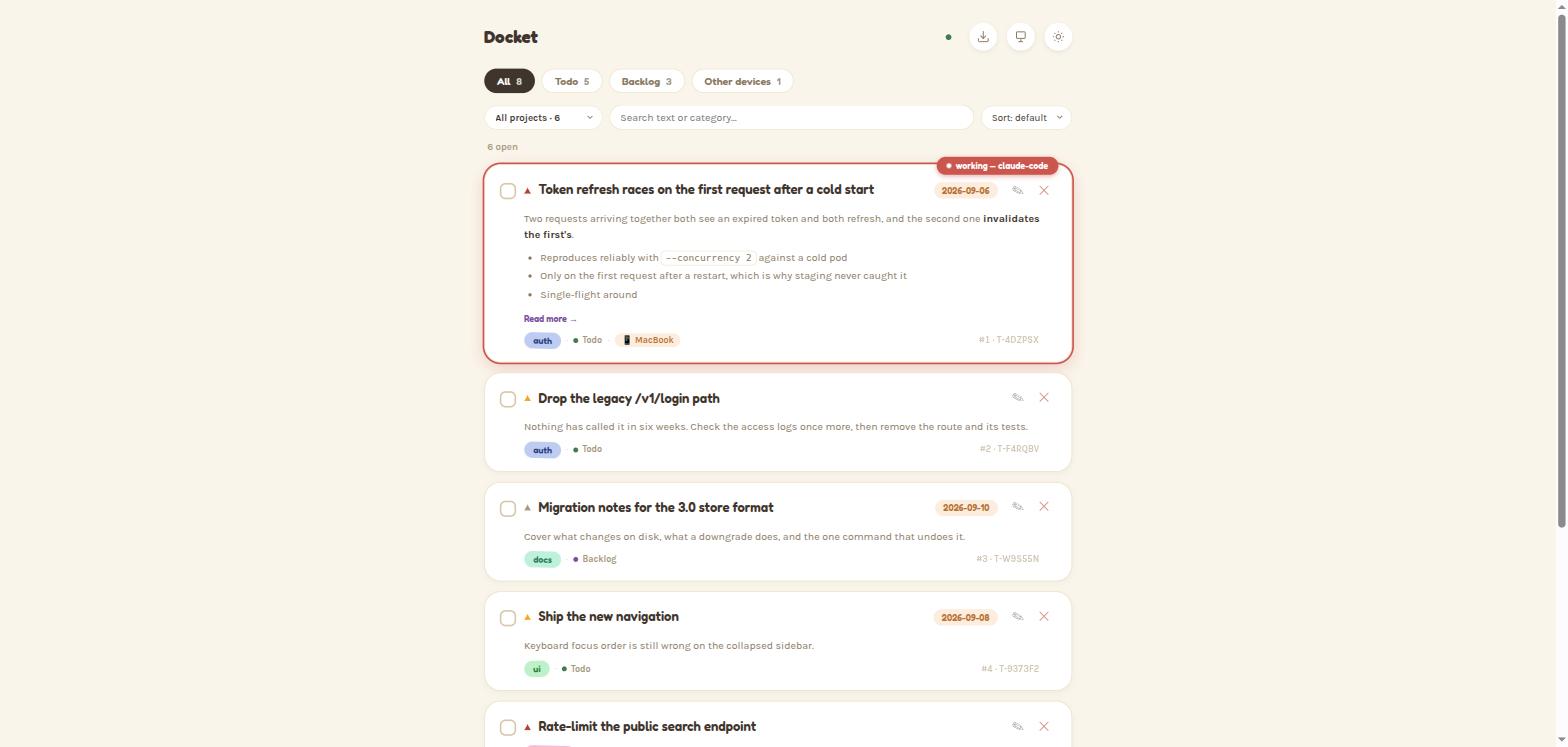 The same list in the light theme