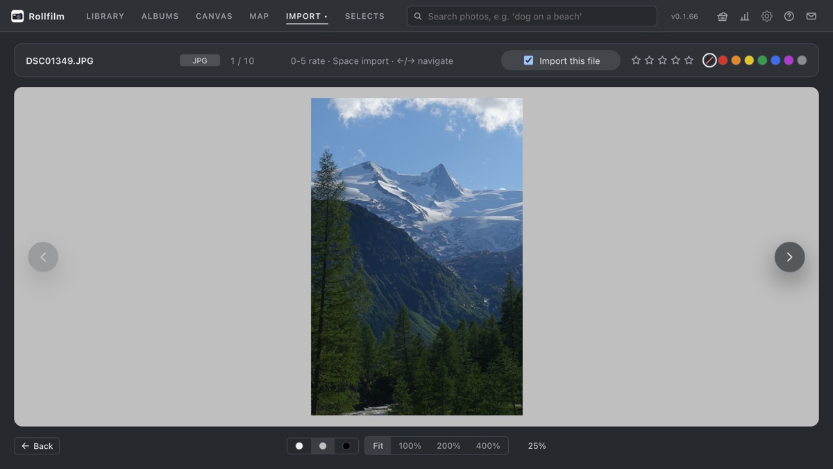 Import light table