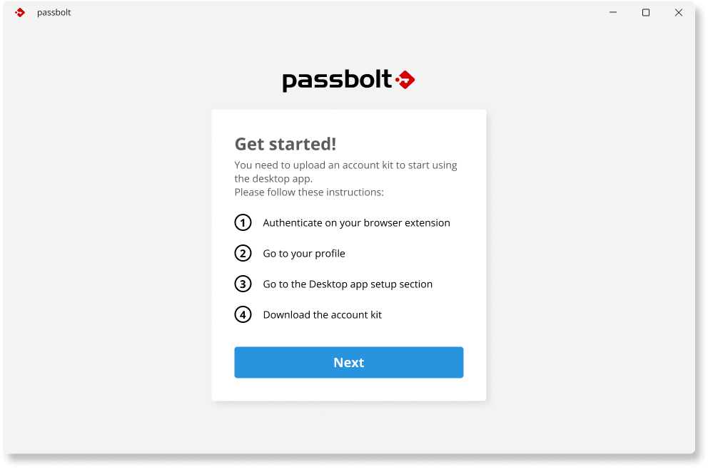 How to export the account kit