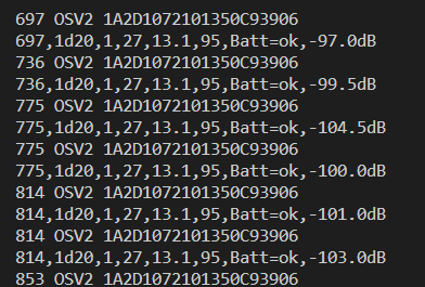 Sensor decoded successfully