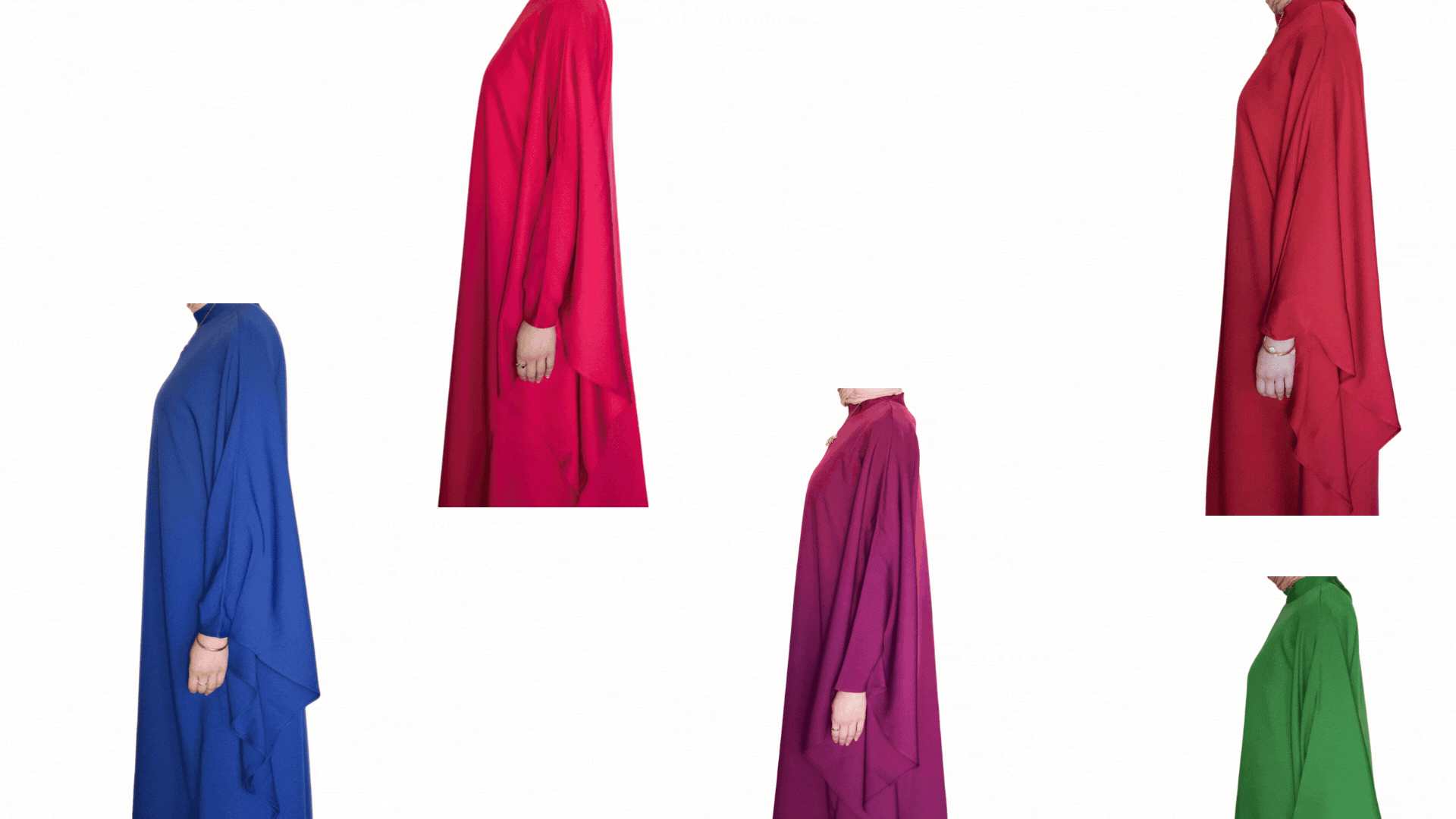 Modestly clothing interface changing between visual themes
