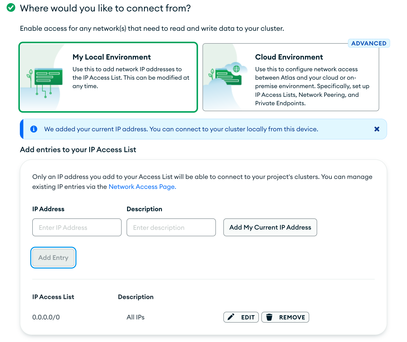 Mongodb select ip