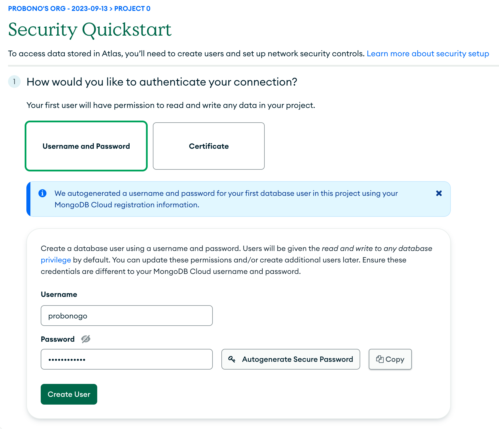 Mongodb select security