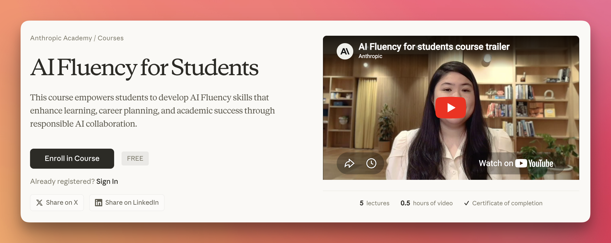 AI Fluency Students