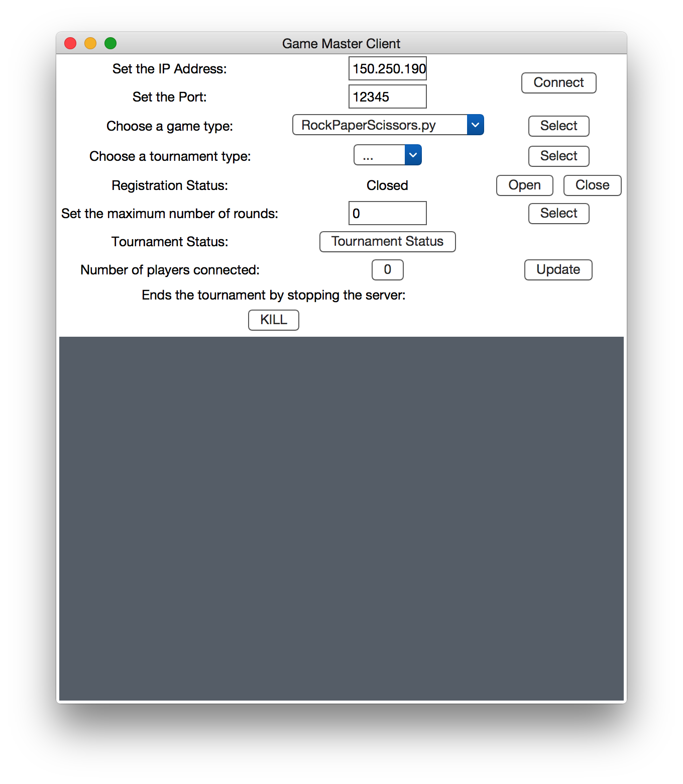 Screenshot of PlayerGUI