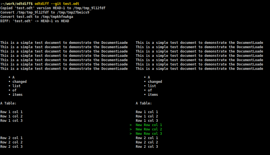 diff latest two versions in git