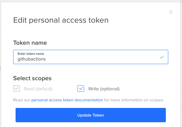 DigitalOcean token