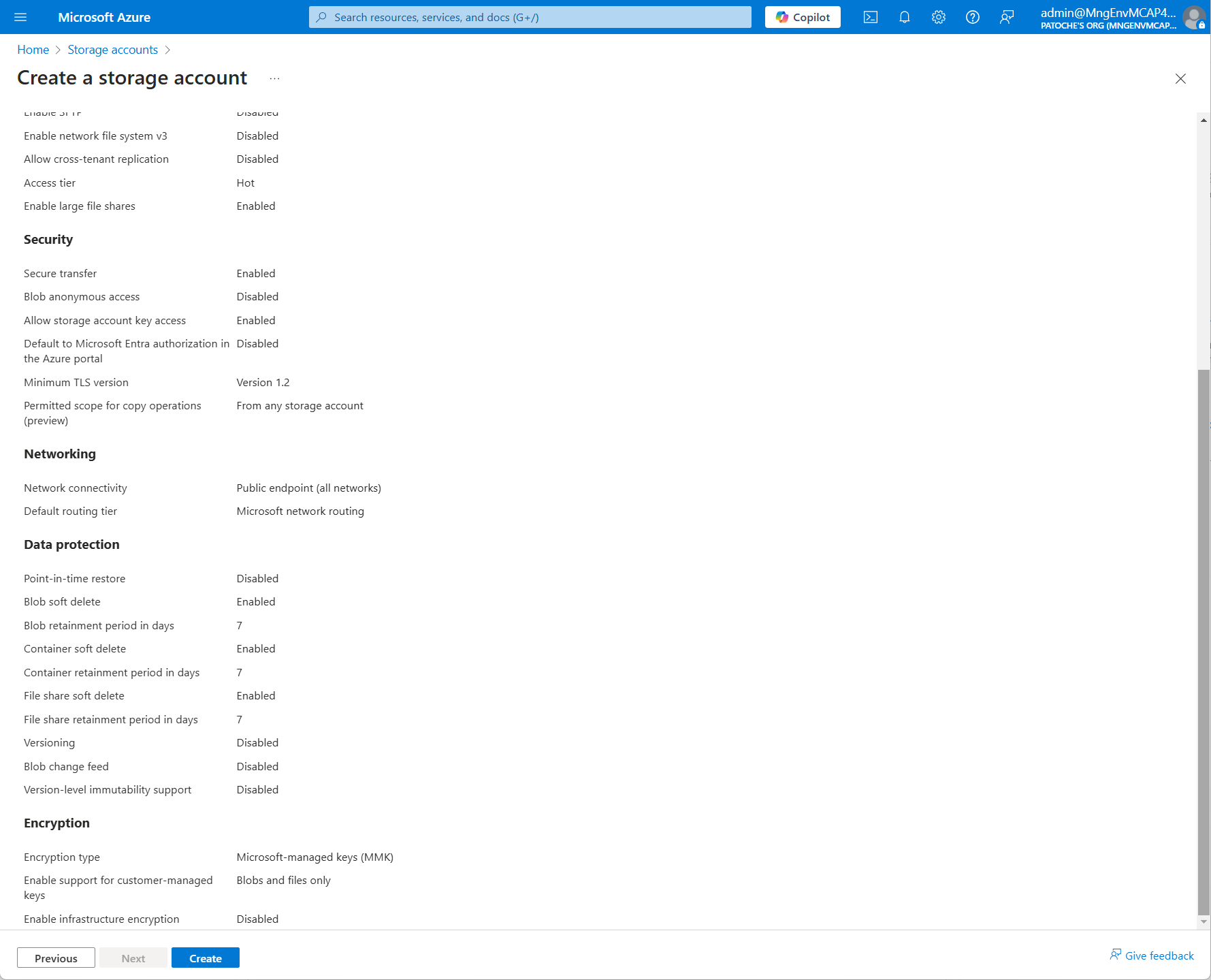 Storage - Validation