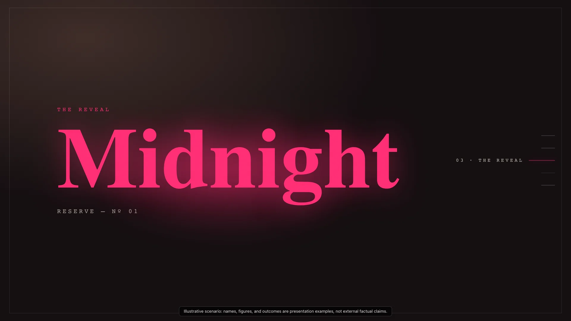 After-Hours Luxe — Claude Opus 4.8 — The Midnight Release — Hero Final Frame
