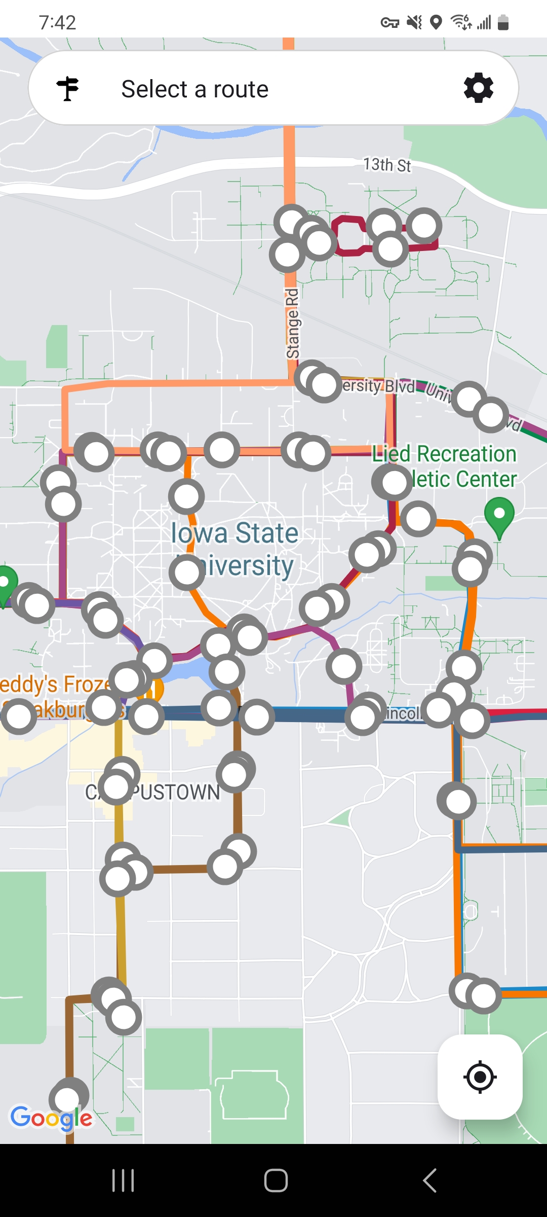 View all routes/stops