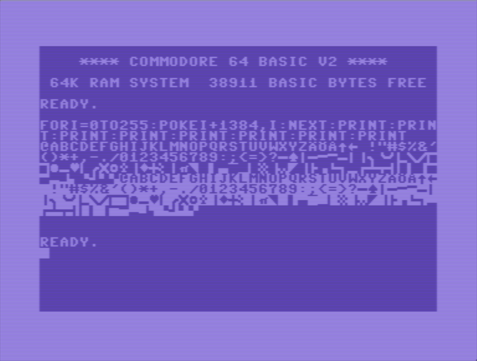 Preview of graphics mode for "c64_swedish2.bin"