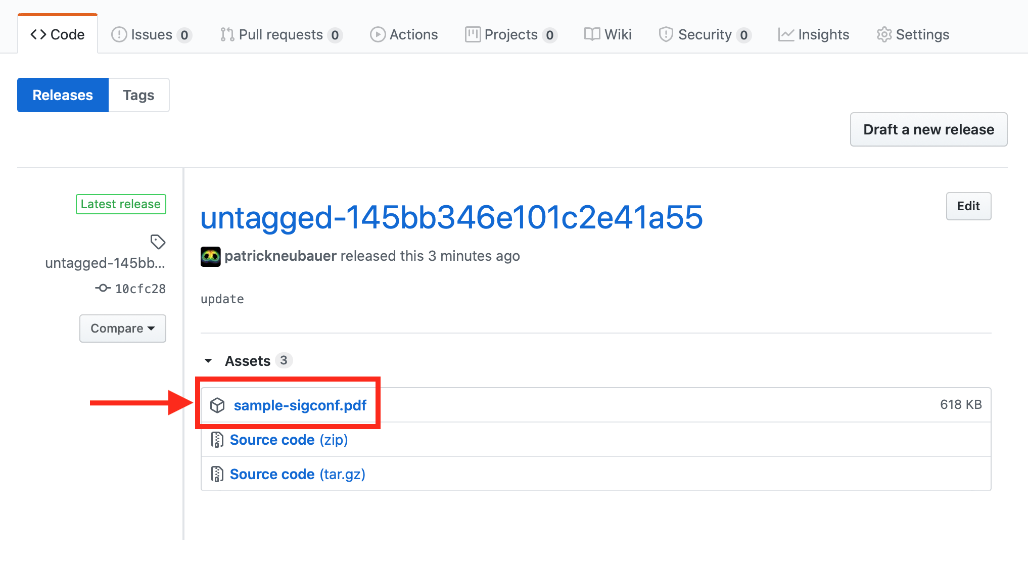 Github Releases View