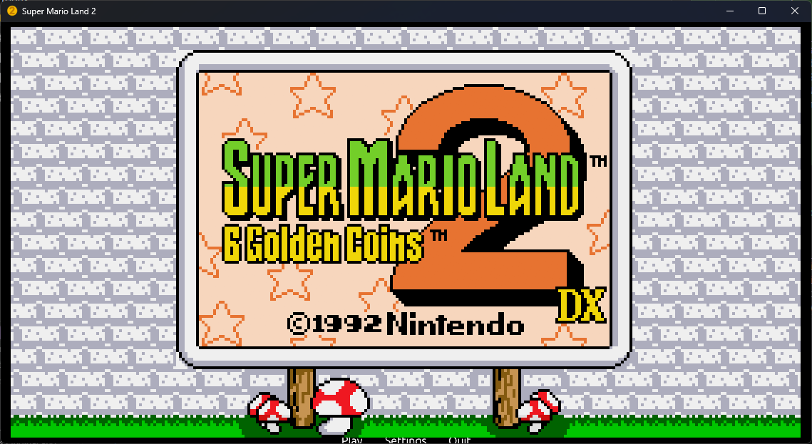 Title screen
