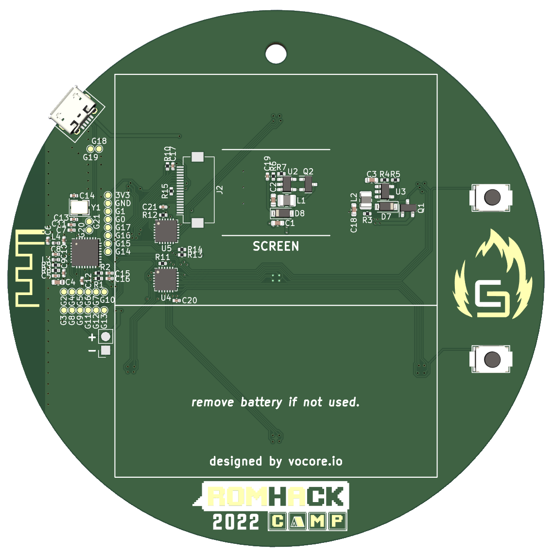 RHC22 badge rear