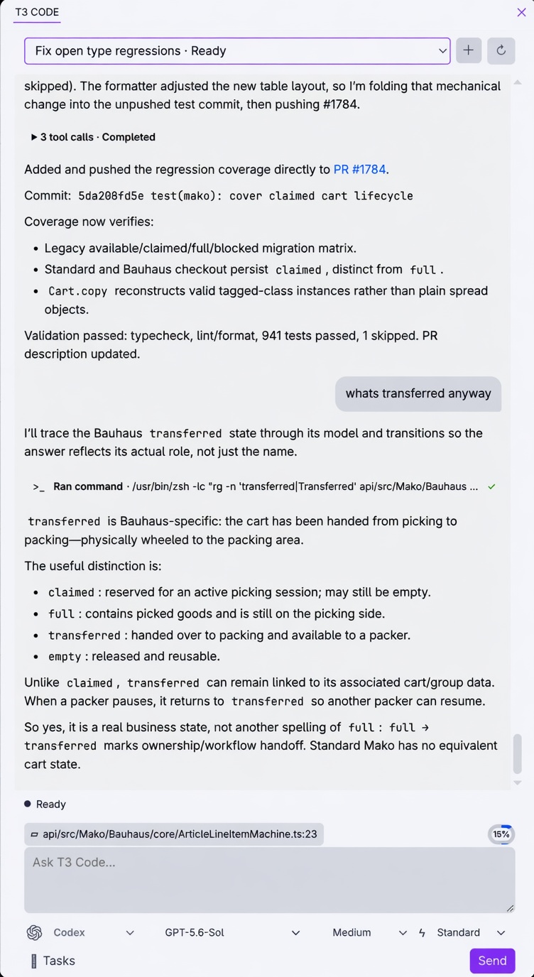 T3 Code in VS Code