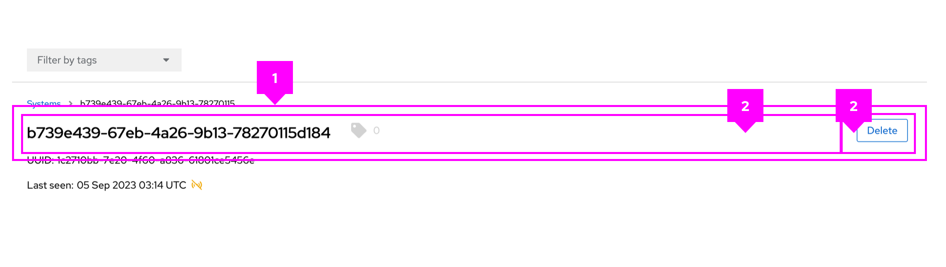 Example image showing an example of a split layout.