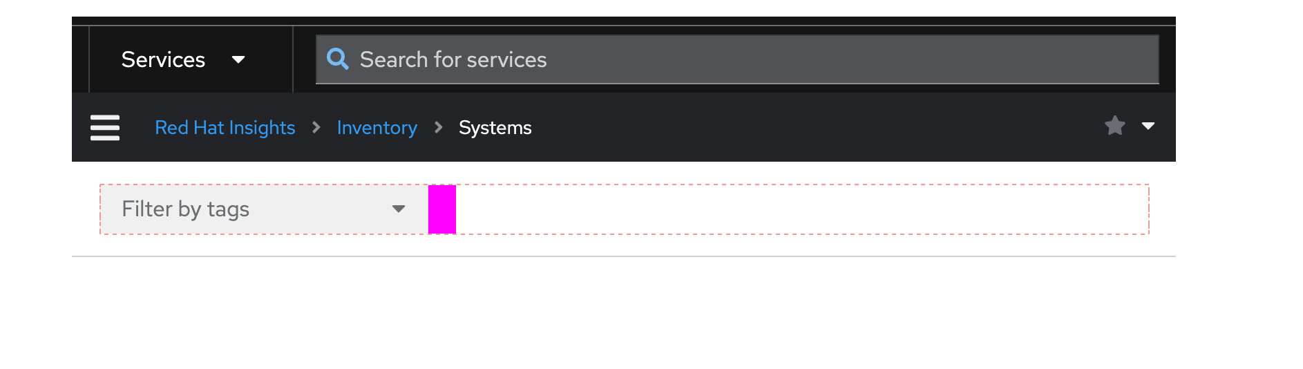 Example image showing a split layout with gutters.