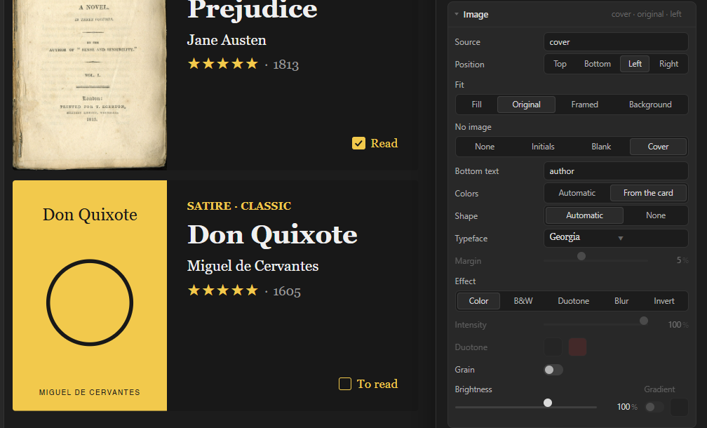 Cool Bases screenshot — Portadas generadas