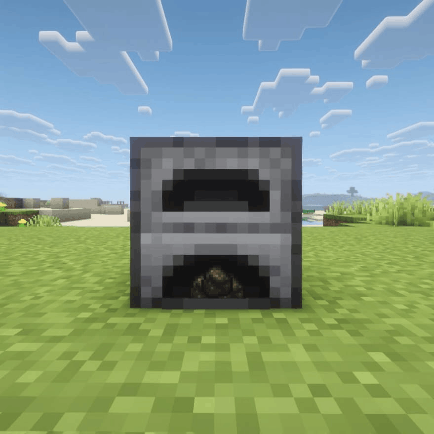 Fuel item in the bottom opening