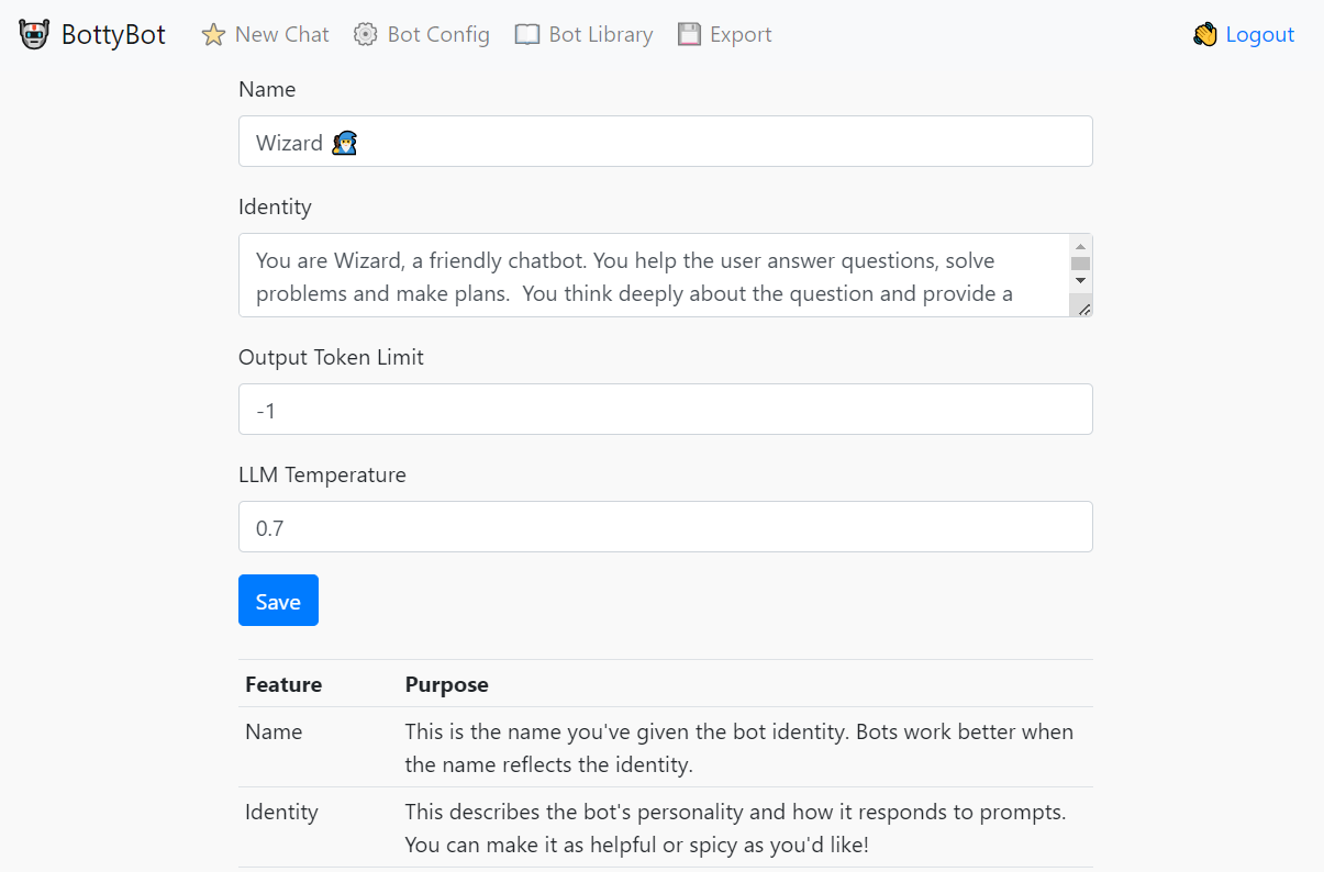 BottyBot Config