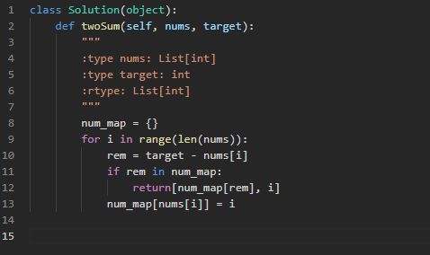 Python Solution