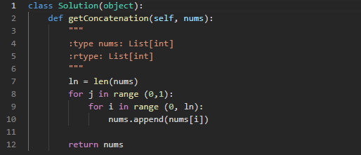 Python Solution