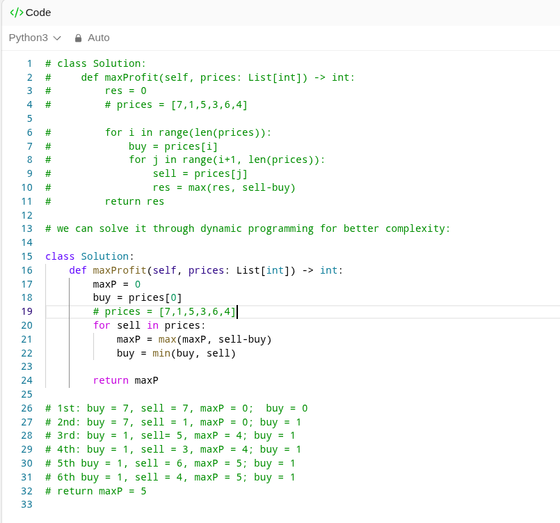 Python Solution