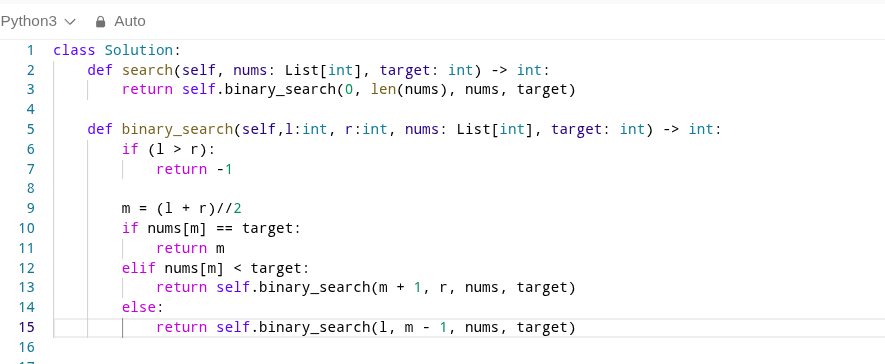 Python Solution